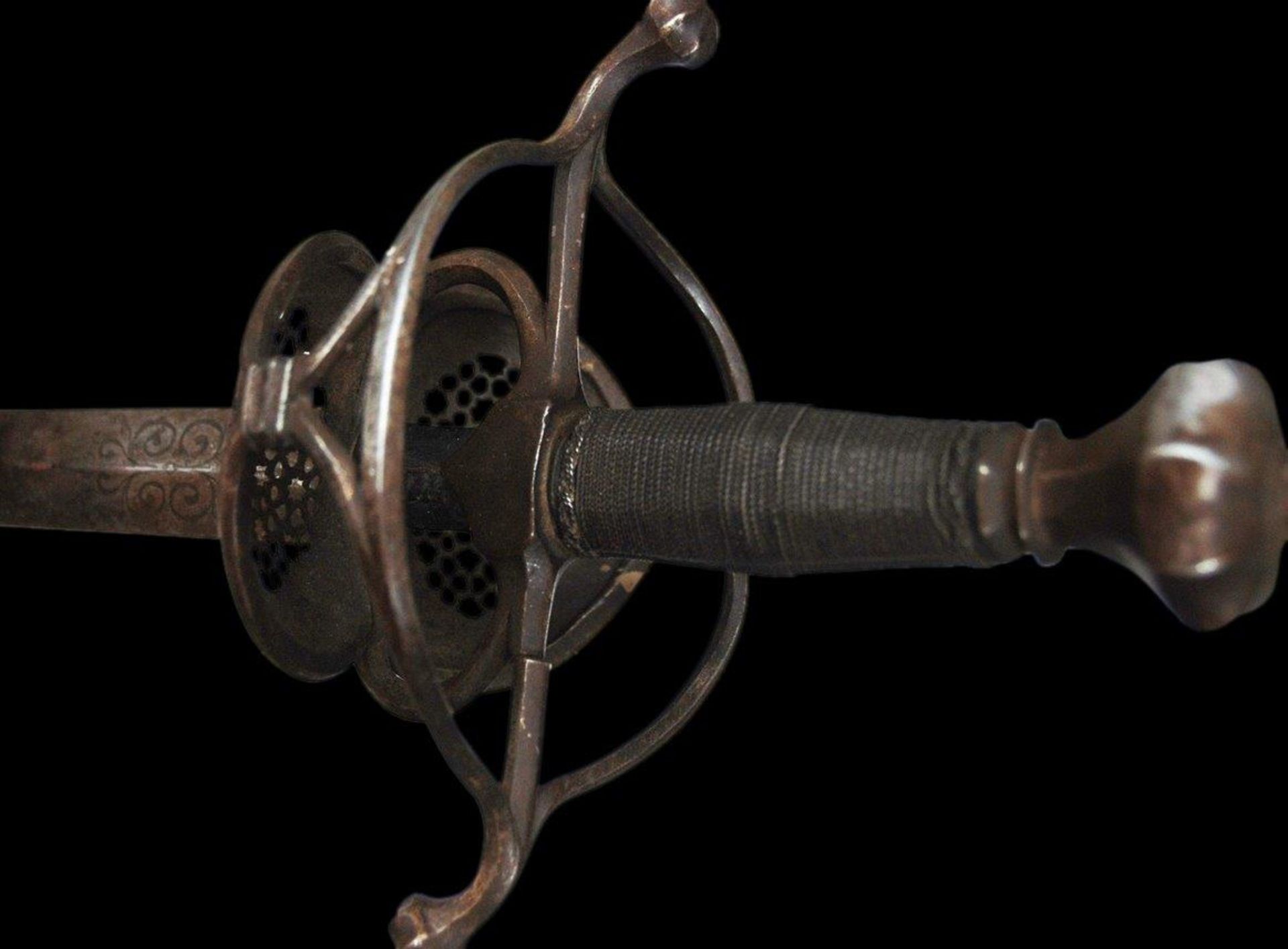 A PAPPENHEIMER RAPIER SWORD, 17TH CENTURY SCHWERT DEGEN Origin: Habsburgs, 17th century. Blade: - Bild 15 aus 18