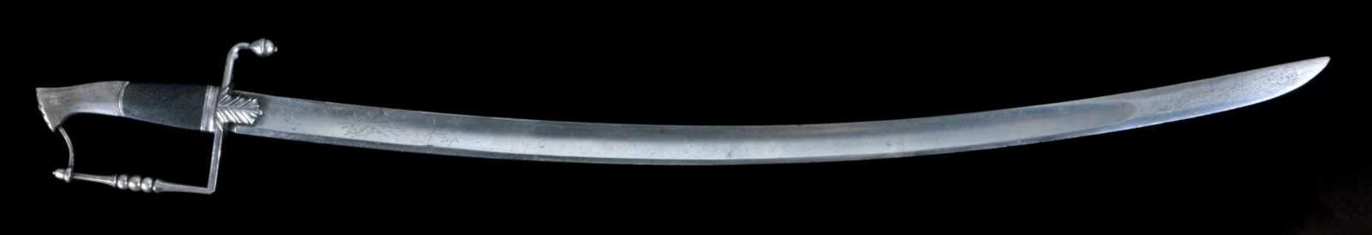 A GERMAN OR AUSTRIA LATE 18TH TO EARLY 19TH CENTURY LIGHT CAVALRY OFFICER’S SWORD WITH DAMASCENED - Bild 19 aus 24