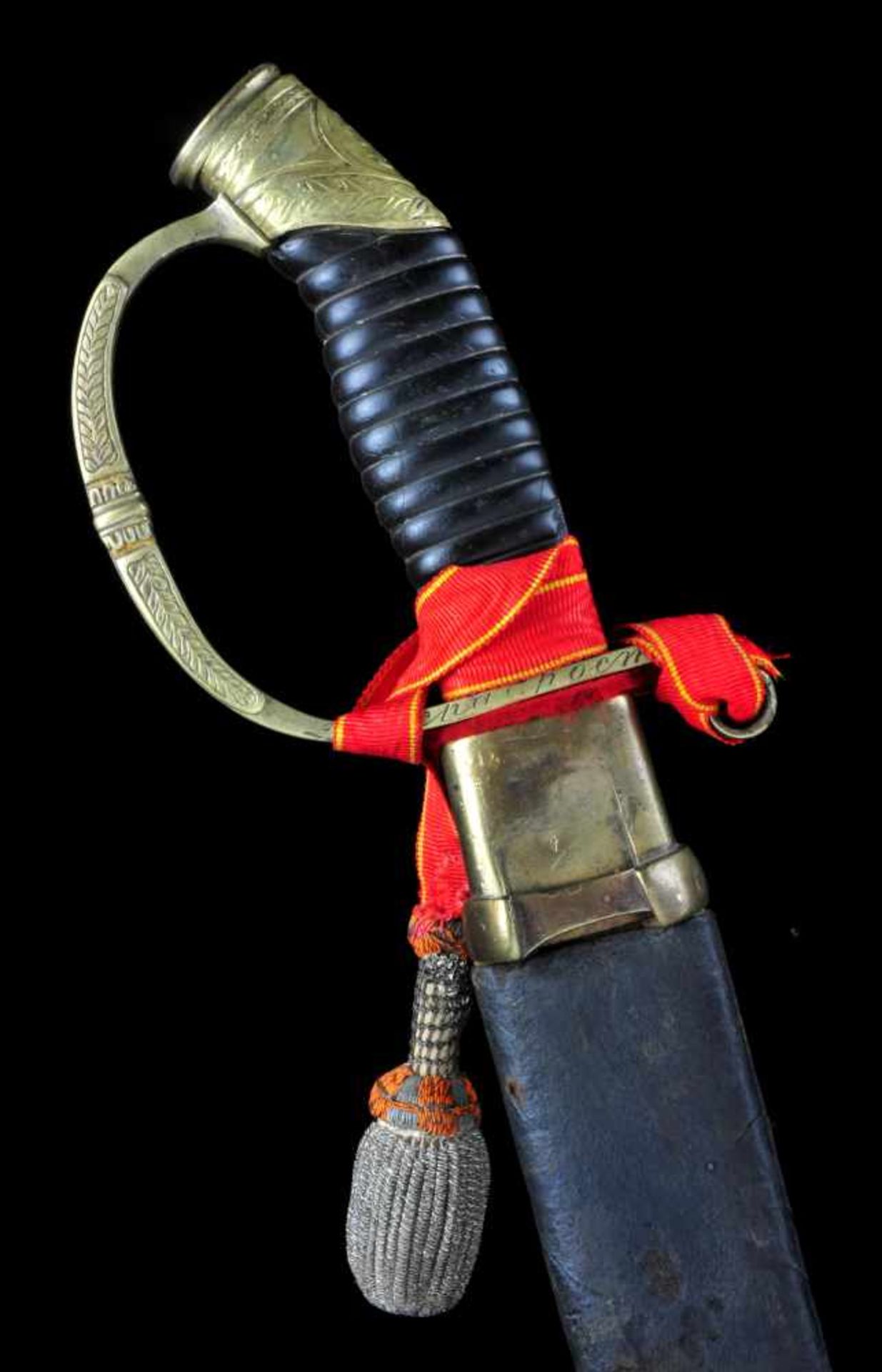 A RARE RUSSIAN DRAGOON OFFICER’S SHASHKA M1881/09 “FOR BRAVERY” WITH ST. ANNA IV CLASS ORDER AND