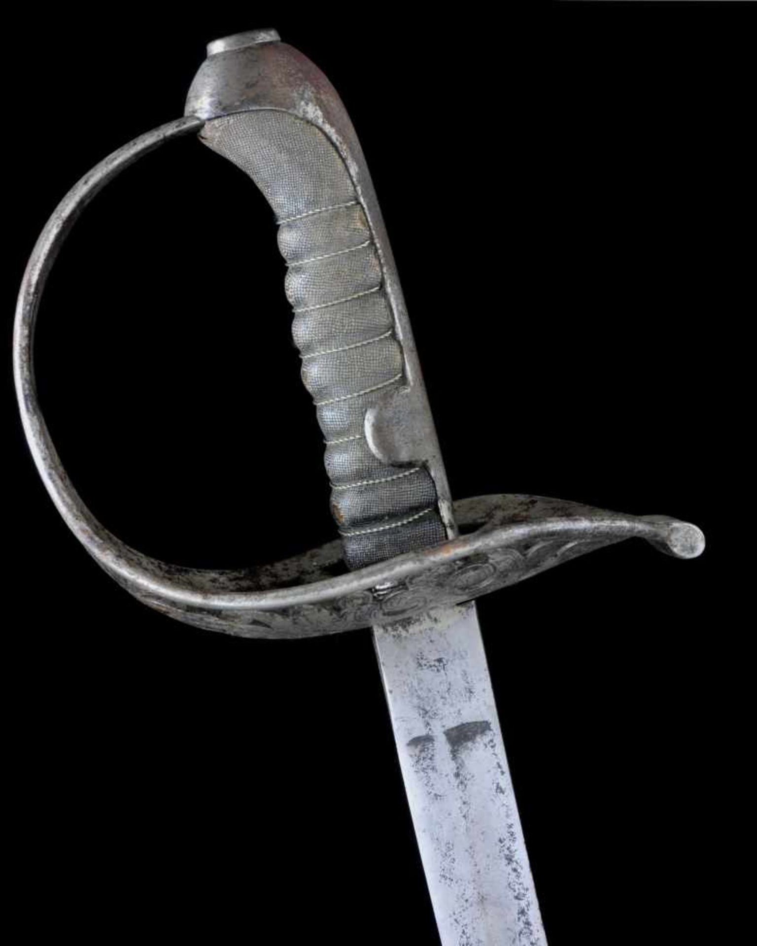AN AUSTRO-HUNGARIAN M1869 CAVALRY OFFICER’S SWORD WITH GERMAN PRODUCED BLADE. KuK Kavallerie-