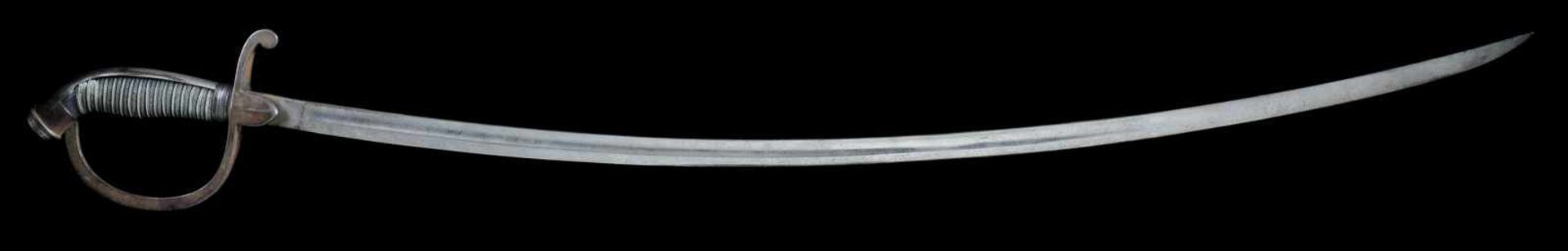 A GERMAN CAVALRY OFFICER’S SABER WIT ETCHED BLADE IN TREUE FEST . Origin: Germany, probably Bavaria, - Bild 2 aus 5