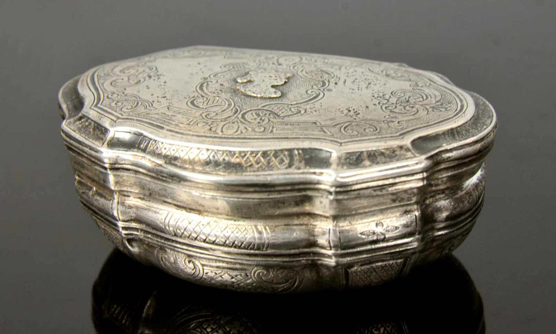 GERMAN SILVER SNUFF BOX, GERMANY / POLAND, BRESLAU / WROCŁAW, 18TH CENTURY.Origin: Germany / Poland,