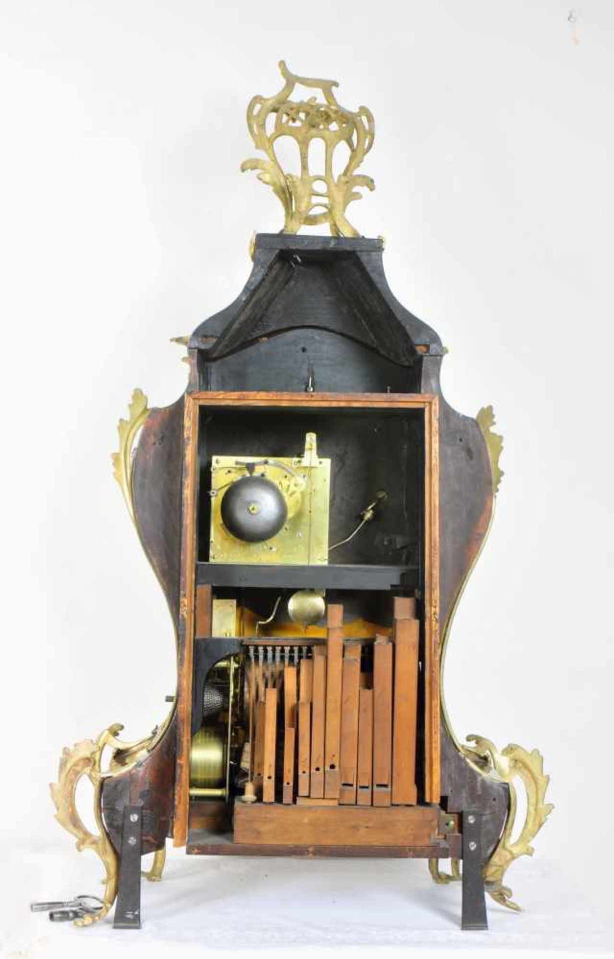 AN 18TH C. FRENCH/SWISS MUSICAL PIPE ORGAN AND QUARTER STRIKING MANTEL CLOCK BY JAQUET DROZ, LA - Bild 17 aus 19