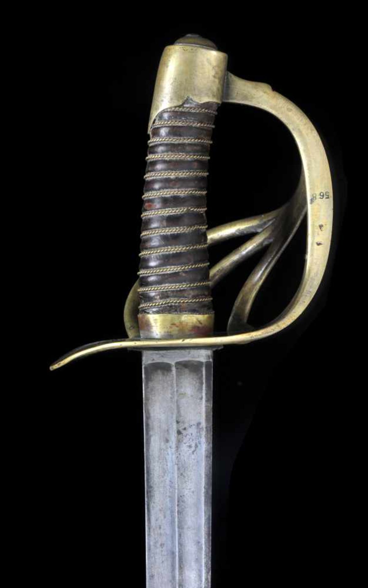 A FRENCH CUIRASSIER SWORD AN-XI (XIII). FRANCE, KLINGENTHAL, 1832. BROADSWORD, SABER. "The - Bild 8 aus 12