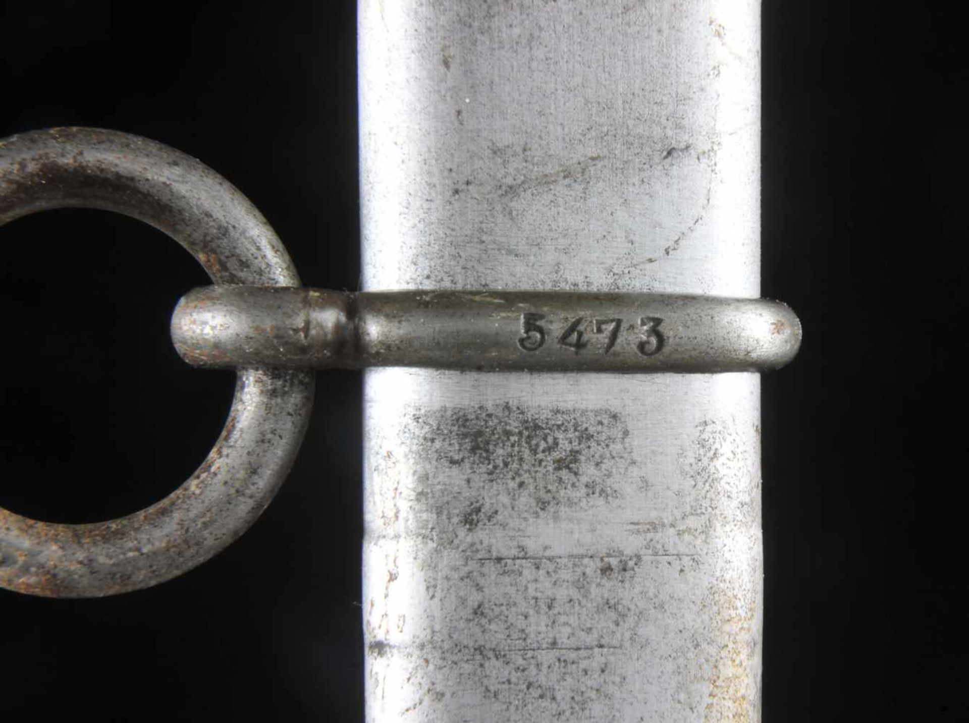 A FRENCH M1887 ARTILLERY OR GRENADIERS N.C.O.’S SHORT SWORD IN SCABBARD, MATCHING NUMBERS. FRANCE - Bild 9 aus 9