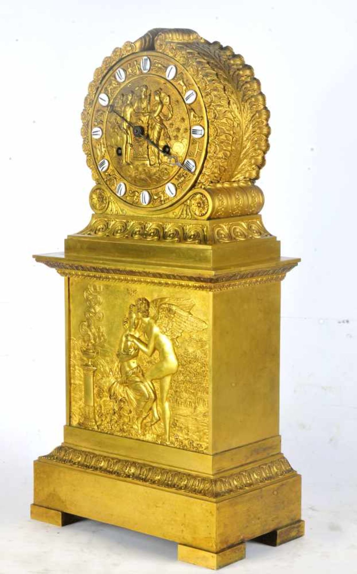 A GILT BRONZE EMPIRE CLOCK, AMOR AND PSYCHE, ZODIAC, FRANCE 1810-1820Origin: France, empire - Bild 19 aus 20