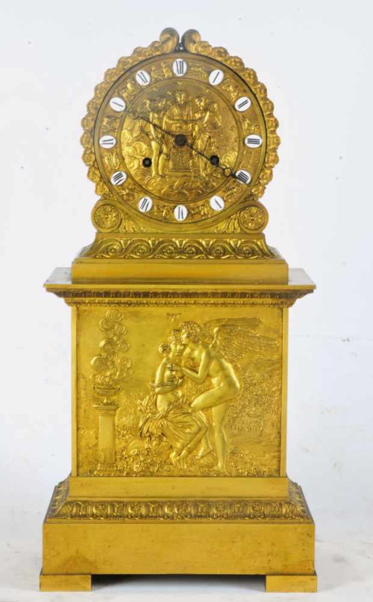 A GILT BRONZE EMPIRE CLOCK, AMOR AND PSYCHE, ZODIAC, FRANCE 1810-1820Origin: France, empire - Bild 20 aus 20