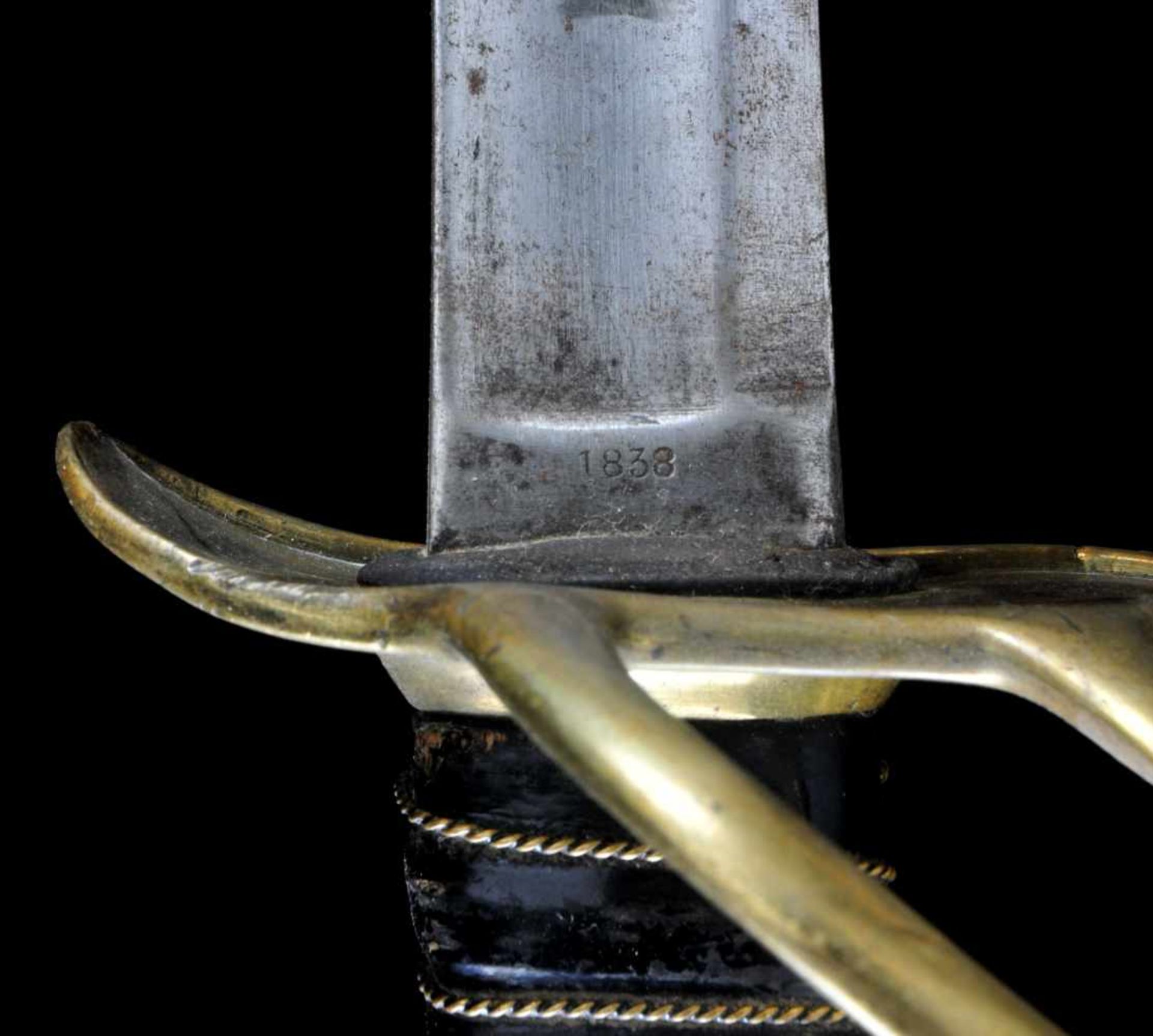 AN US M1840 CAVALRY SABER, SO CALLED “WRISTBREAKER”, USA. Origin: USA, after 1840. Blade: steel - Bild 9 aus 11