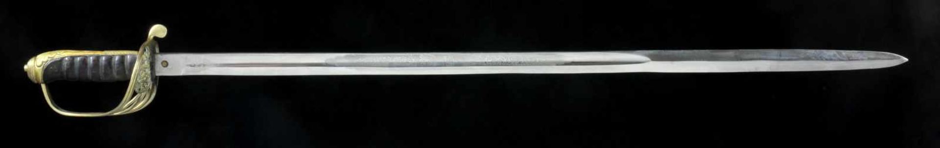 A BRITISH 1845 PATTERN INFANTRY OFFICER’S SWORD WITH ETCHED BLADE, VICTORIAN PERIOD. Origin: - Bild 15 aus 19