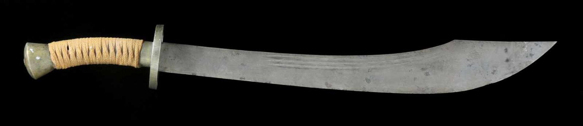 CHINESE DAO SWORD (CALLED ALSO CHINESE SABRE), WITH ENGRAVED BLADE, LATE 19TH TO EARLY 20TH CENTURY. - Bild 2 aus 7