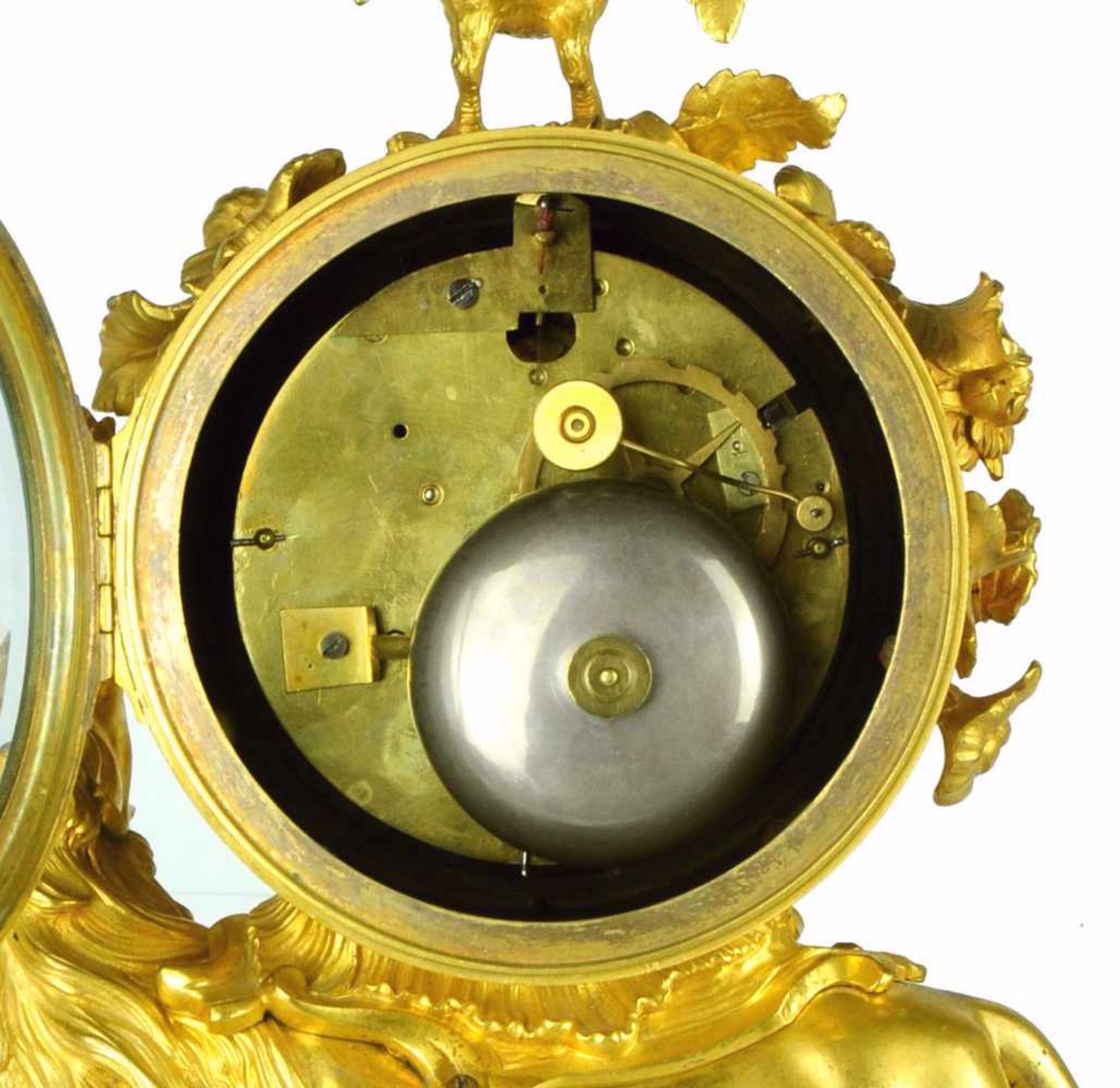 PENDULE AU LION RUGISSANT. ROARING LION GILT BRONZE ROCOCO CLOCK BY N.CH. DU TERTRE. FRANCE, LATE - Bild 13 aus 13