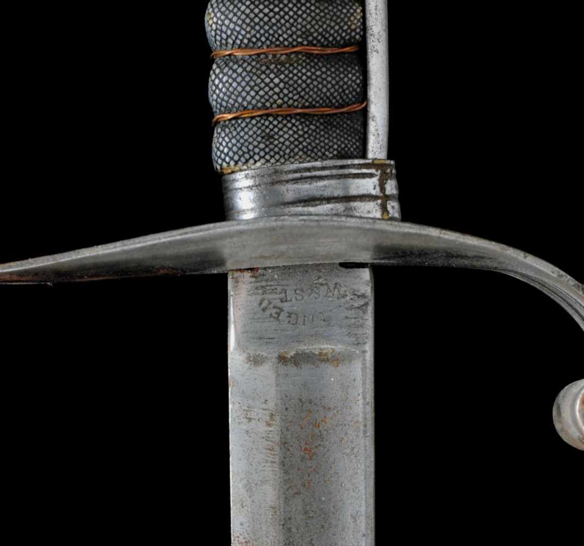 AN AUSTRO-HUNGARIAN M1861 INFANTRY OFFICER’S SWORD WITH GERMAN PRODUCED BLADE. KuK Infanterie- - Bild 3 aus 11