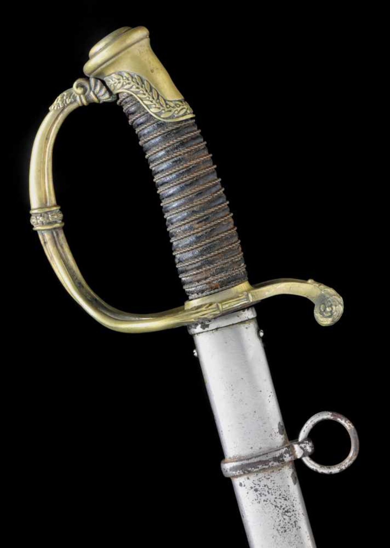 A FRENCH M1821 INFANTRY OFFICER’S SWORD WITH IMPORTED GERMAN BLADE BY CARL EICKHORN. Origin: France,