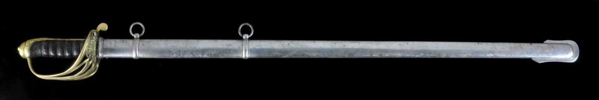 A BRITISH 1845 PATTERN INFANTRY OFFICER’S SWORD WITH ETCHED BLADE, VICTORIAN PERIOD. Origin: - Bild 12 aus 19