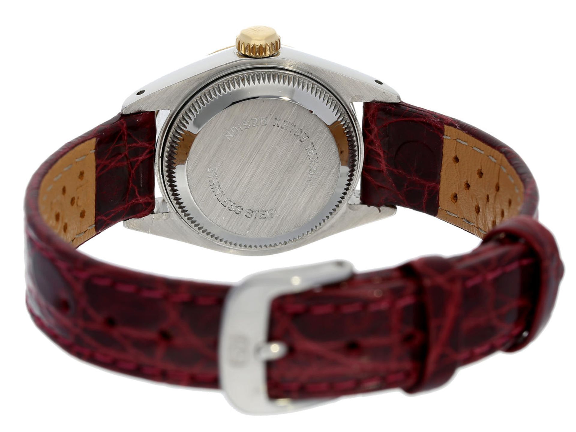Armbanduhr: hochwertige vintage Damenuhr von Rolex in sehr gutem Zustand, Lady-Datejust Ref.69173 in - Bild 3 aus 10