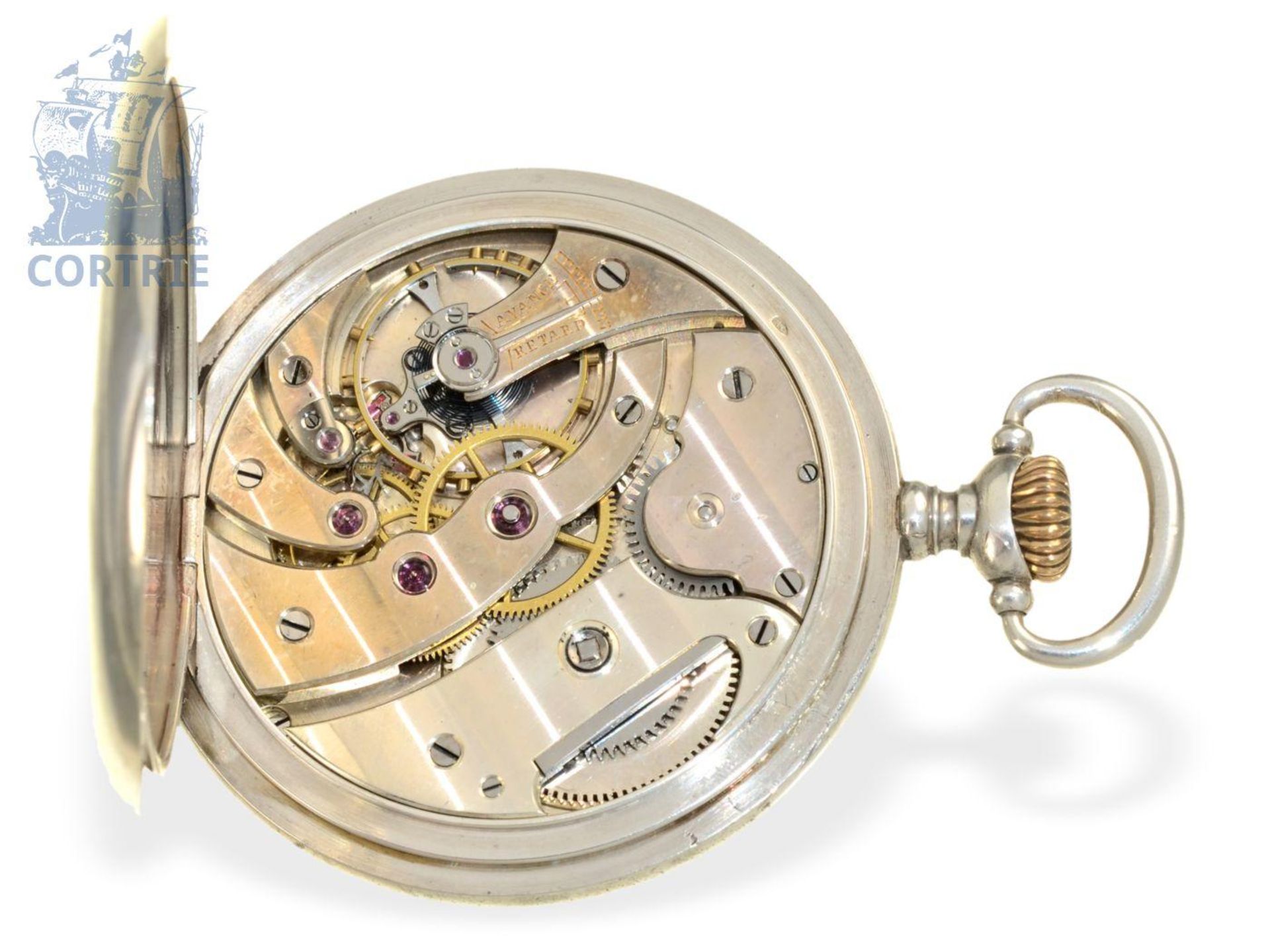 Taschenuhr: seltenes und hochfeines Ankerchronometer, Piguet Capt Brassus, um 1915 Ca. Ø51mm, ca. - Bild 2 aus 3