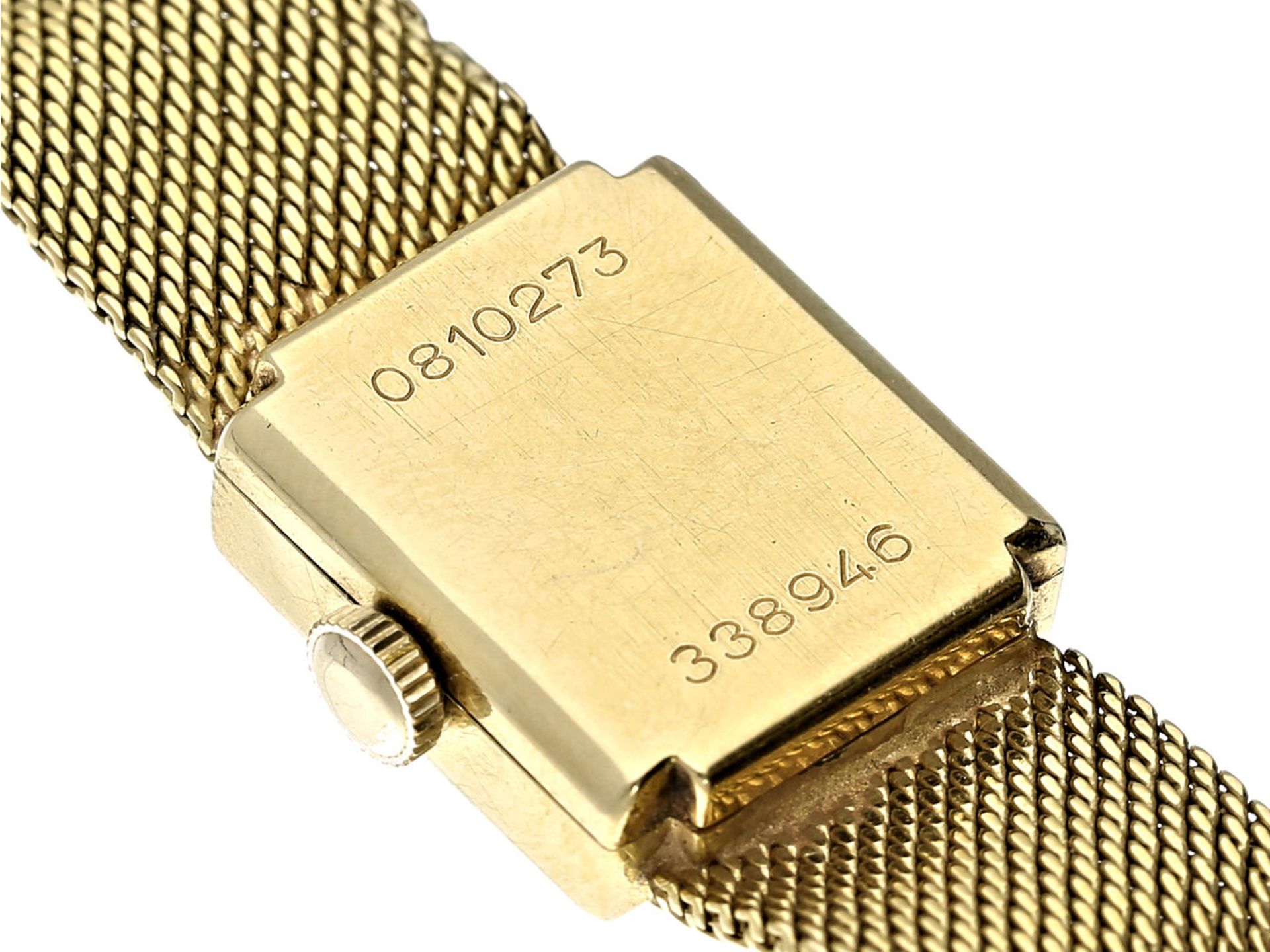 Armbanduhr: goldene vintage Damenuhr der Marke "Certina", um 1960 Ca. 17,5cm lang, ca. 29,2g, 18K - Bild 5 aus 5
