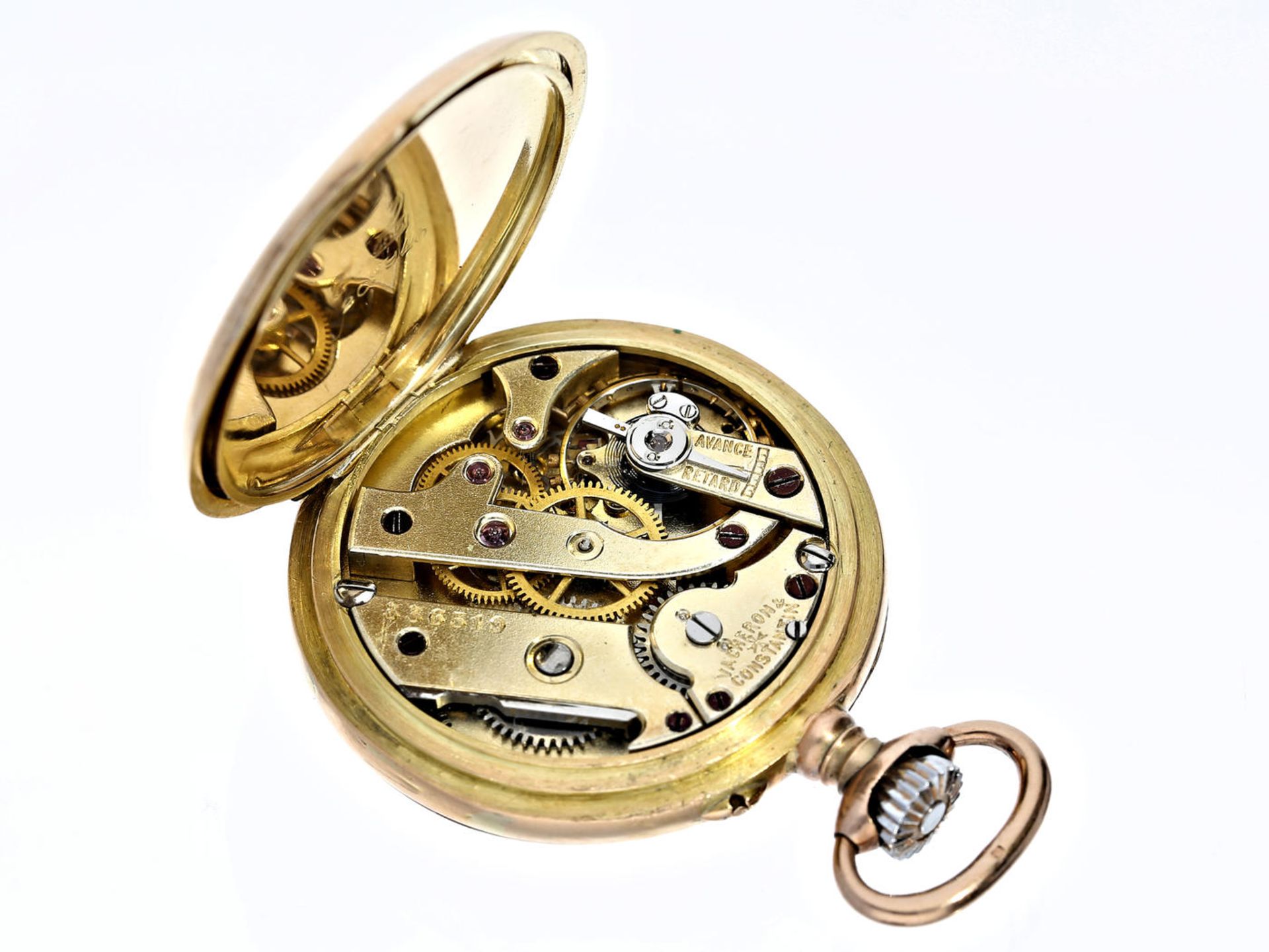 Taschenuhr: seltene und feine Damentaschenuhr, Vacheron & Constantin Geneve, um 1910 Ca. Ø30mm, 23, - Bild 2 aus 3