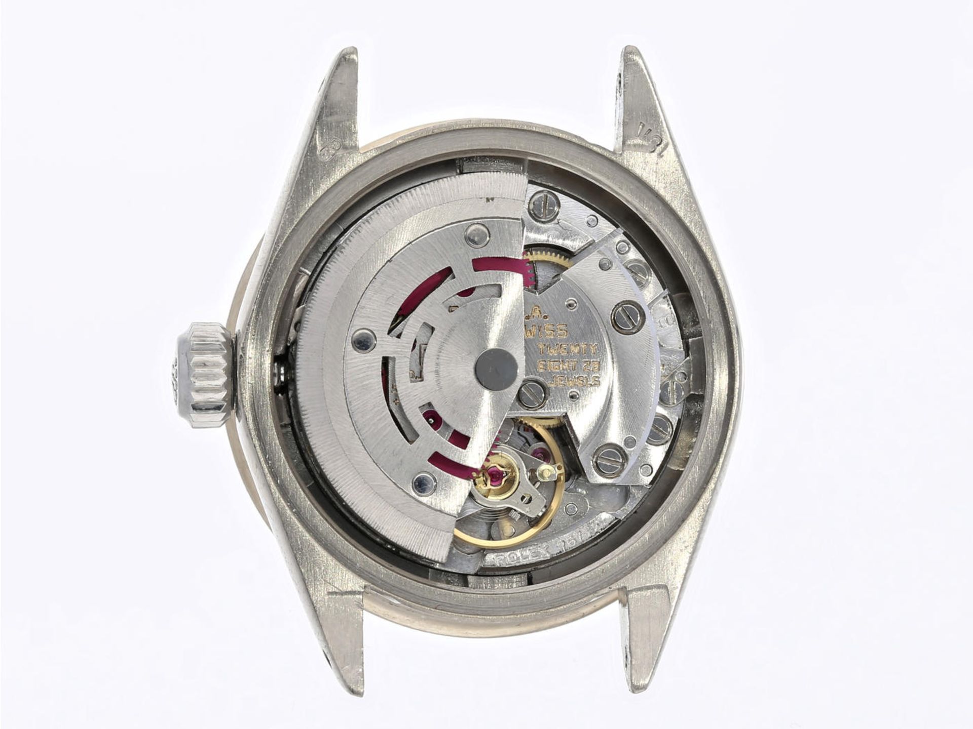 Armbanduhr: Luxusmodell einer vintage Damenuhr von Rolex von 1972, Referenz 6917 in der seltenen 18K - Bild 6 aus 7
