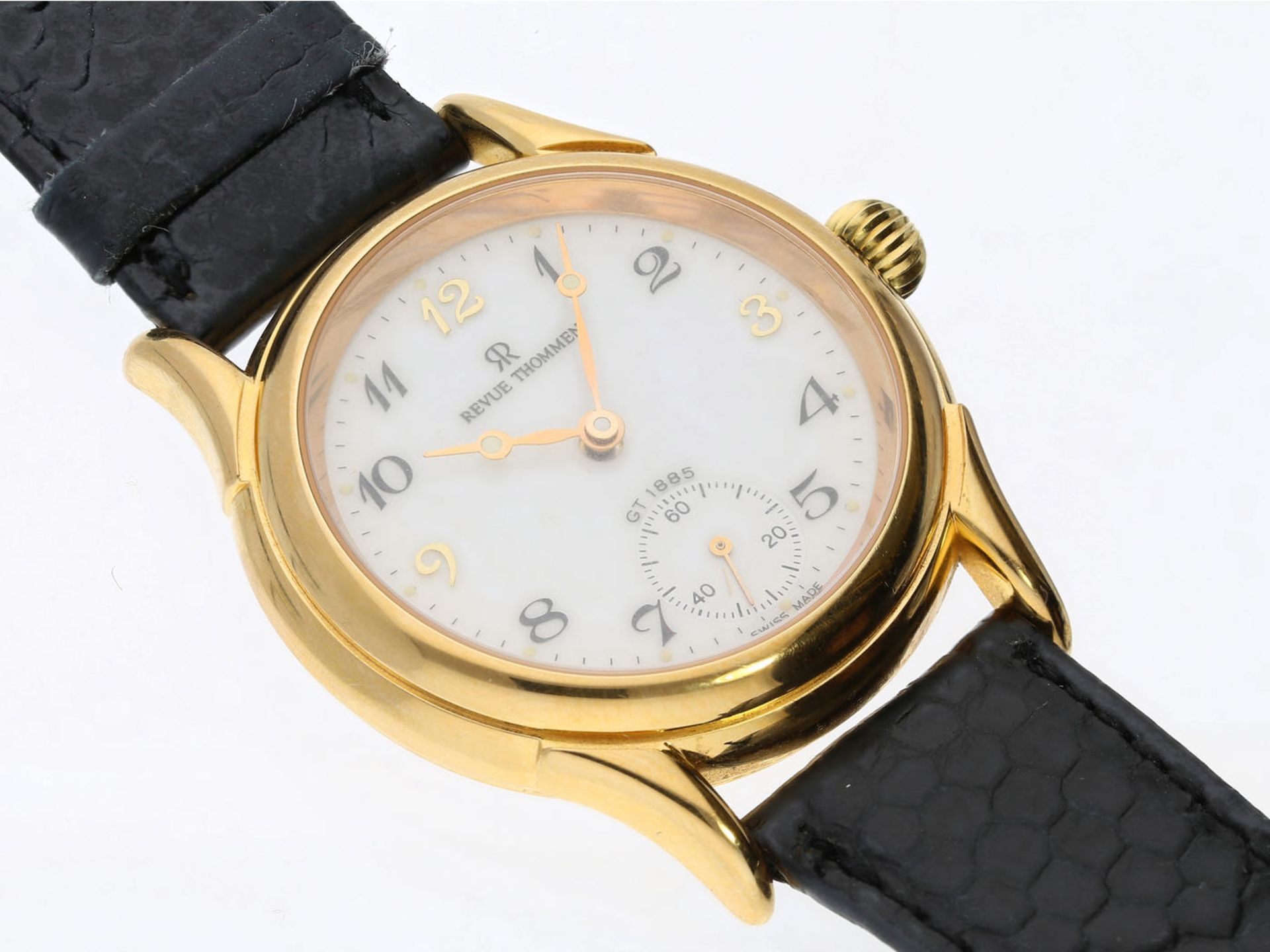 Armbanduhr: Schweizer Herrenuhr der Marke Revue Thommen "Classical" Handaufzug GT1885, um 2000 Ca. - Bild 2 aus 3