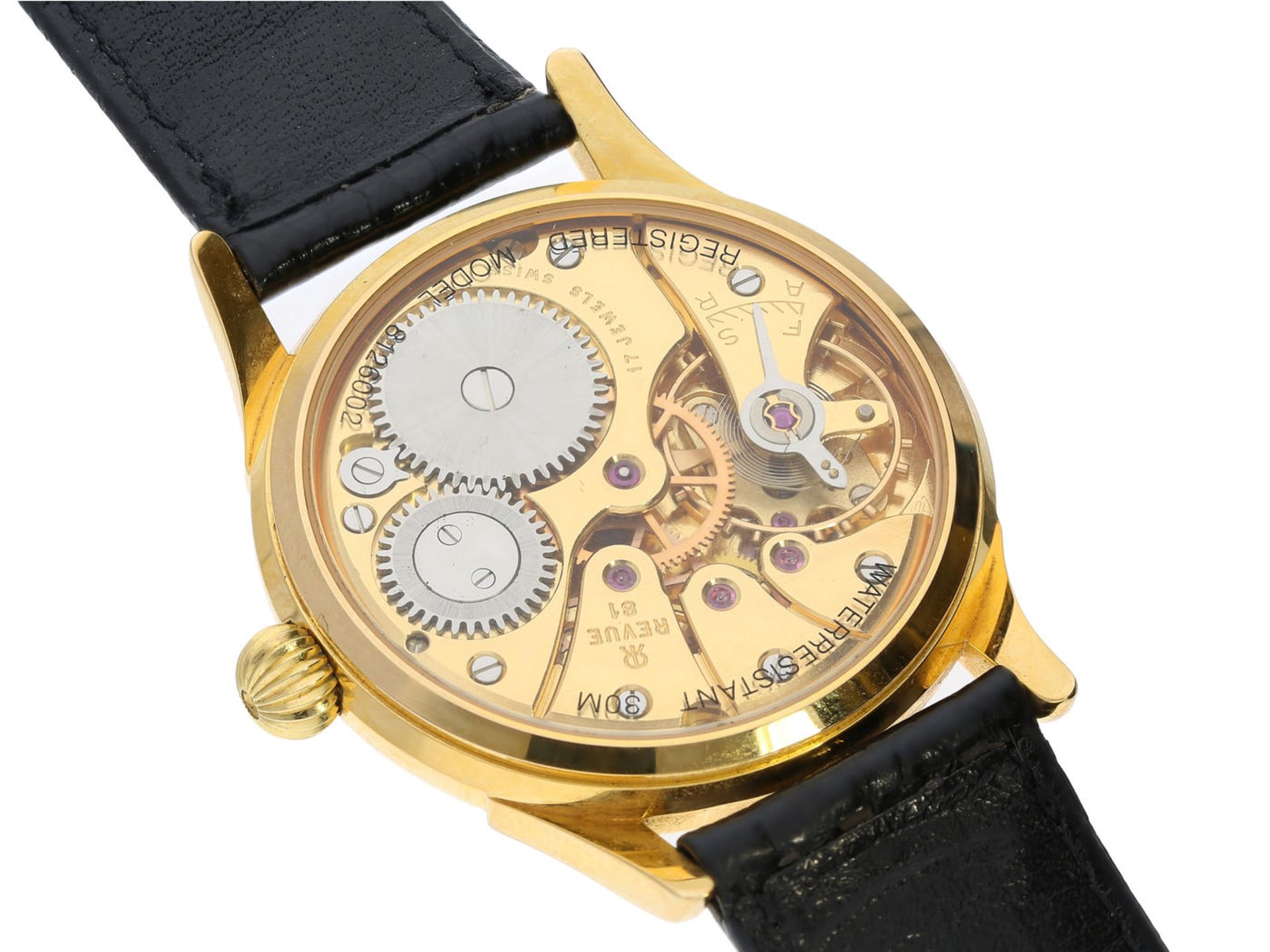 Armbanduhr: Schweizer Herrenuhr der Marke Revue Thommen "Classical" Handaufzug GT1885, um 2000 Ca. - Bild 3 aus 3