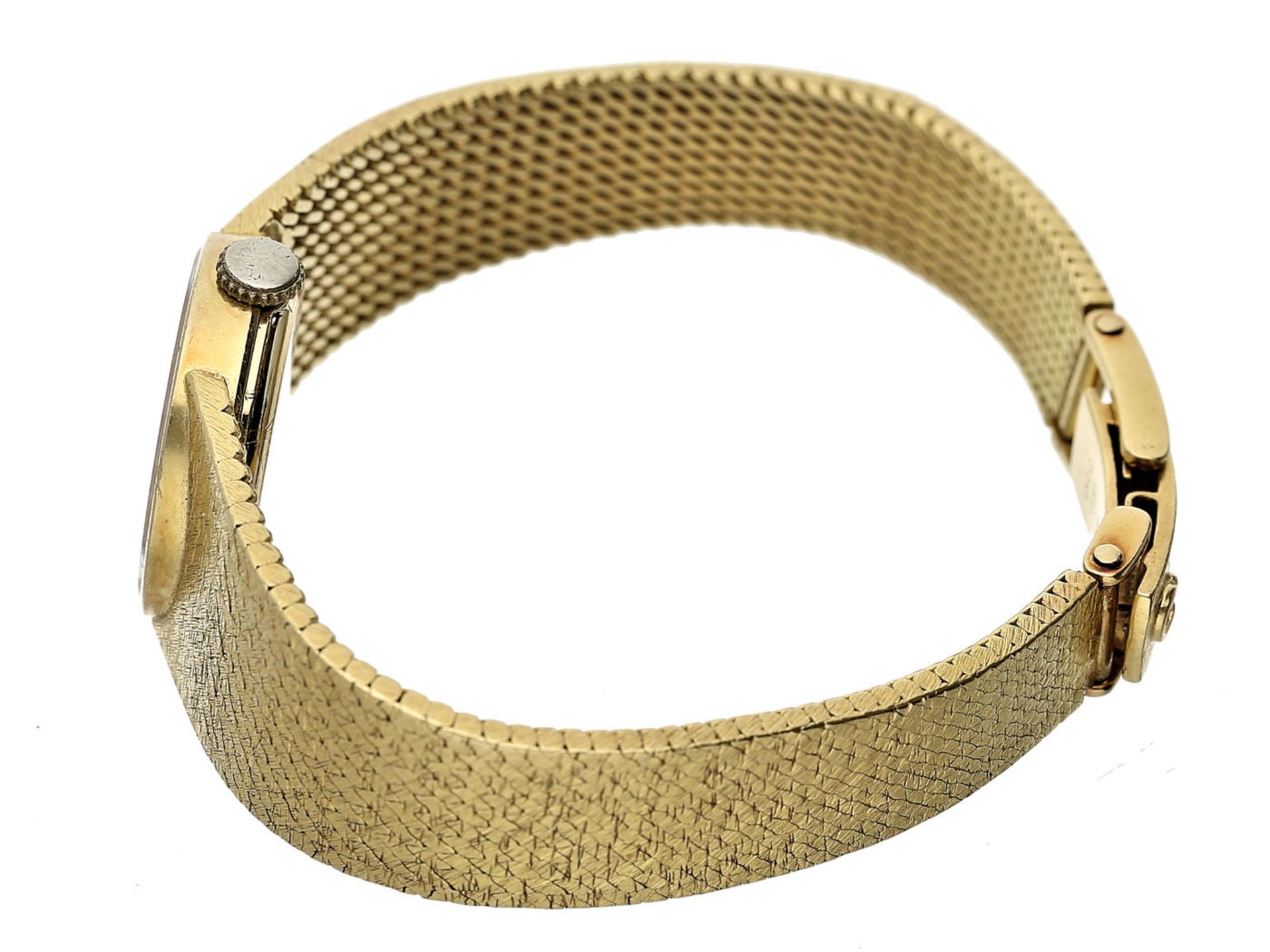 Armbanduhr: hochwertige vintage Damenuhr, Omega De Ville in 18K Gelbgold, inklusive Originalbox - Bild 2 aus 6