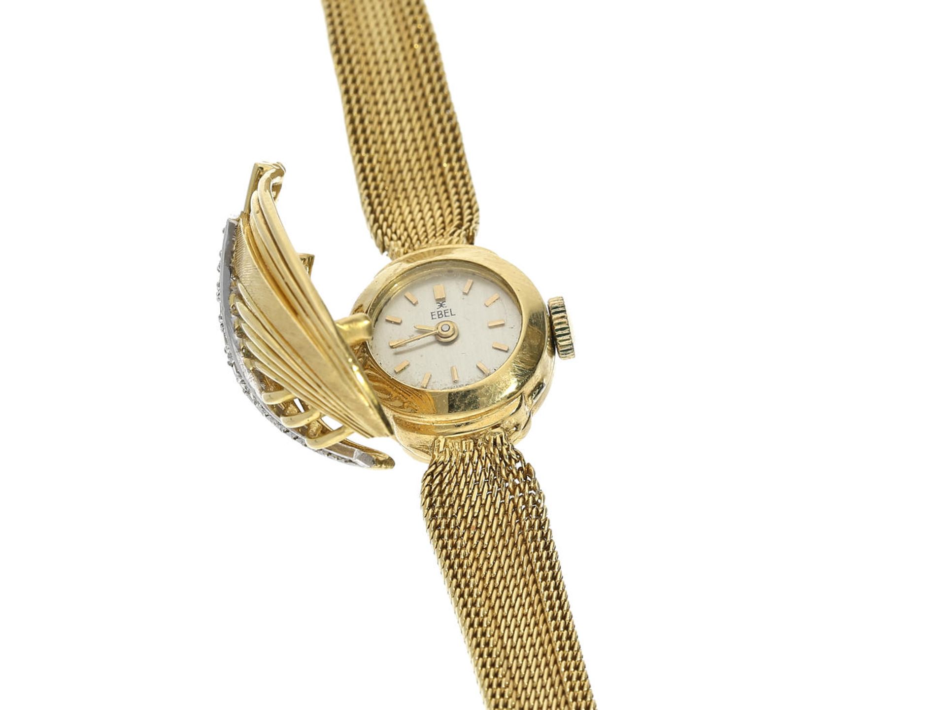 Armbanduhr: dekorative vintage Cocktail-Damenuhr der Marke "Ebel", 18K Gold Ca. 17cm lang, ca. - Image 2 of 2