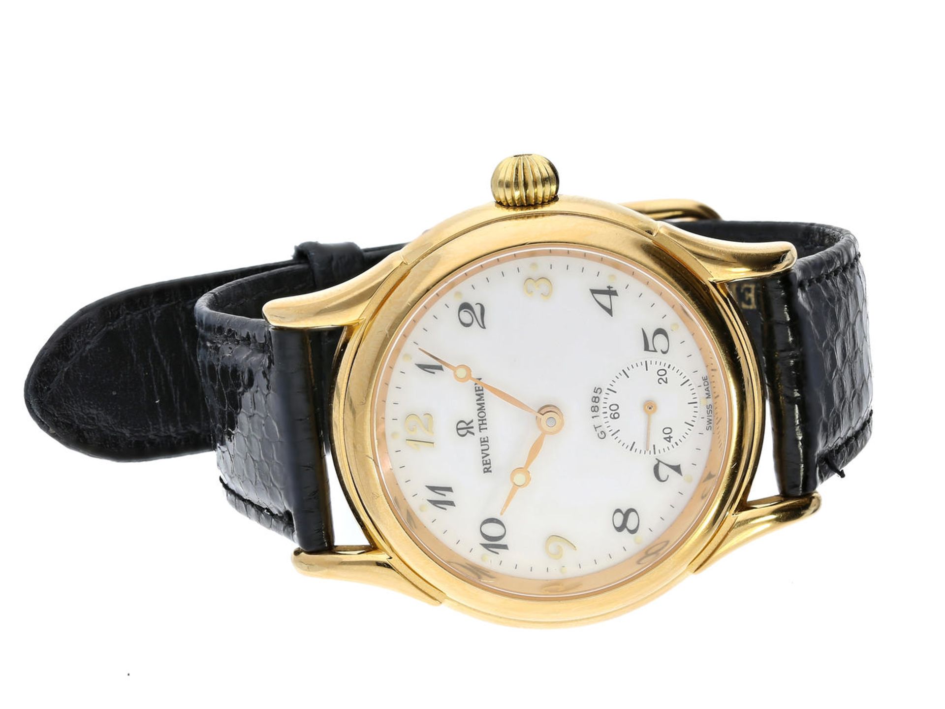 Armbanduhr: Schweizer Herrenuhr der Marke Revue Thommen "Classical" Handaufzug GT1885, um 2000 Ca.