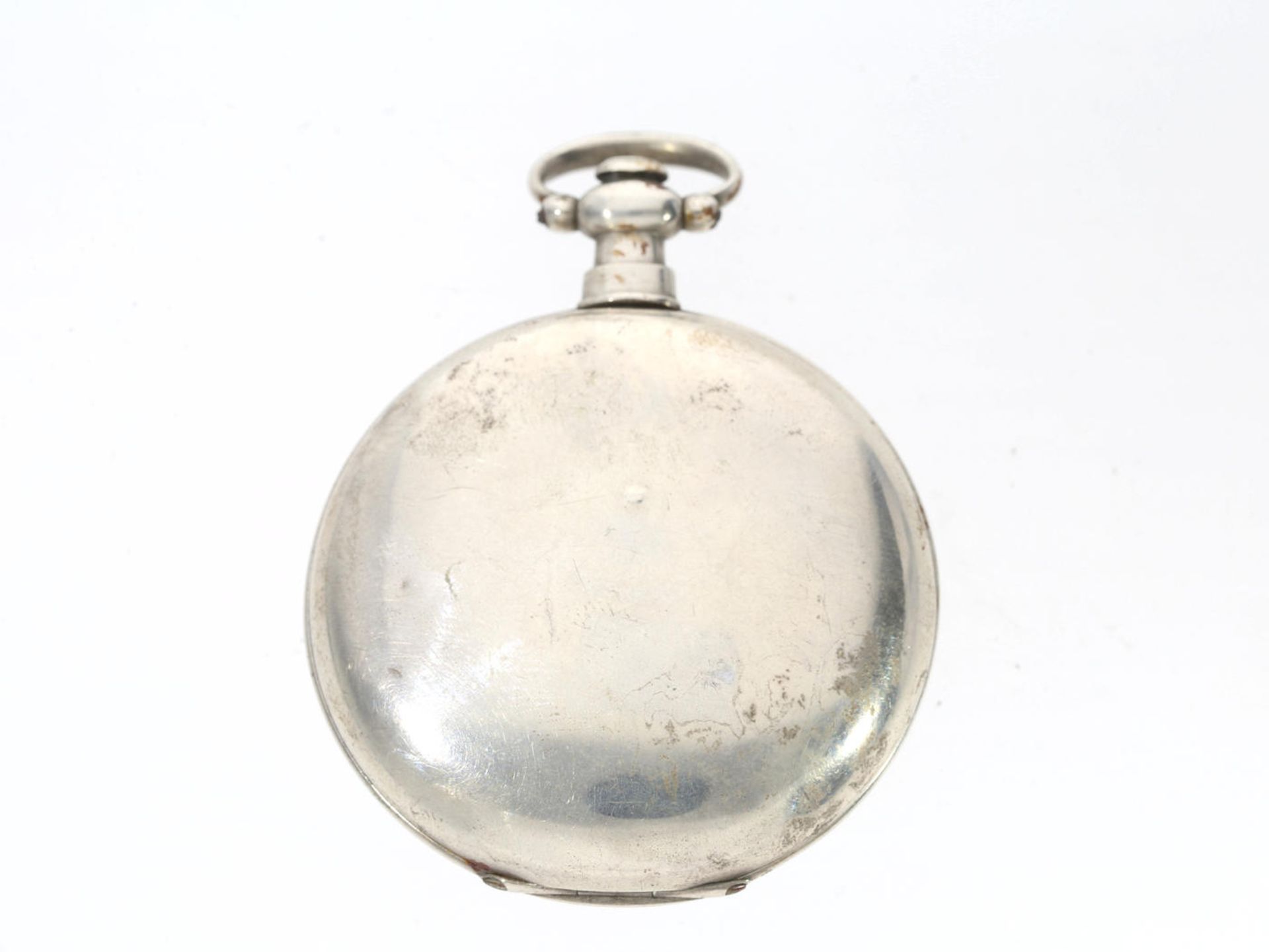 Taschenuhr: seltene Taschenuhr für den chinesischen Markt mit Prunkwerk, Fleurier um 1850 Ca. Ø56mm, - Image 3 of 3