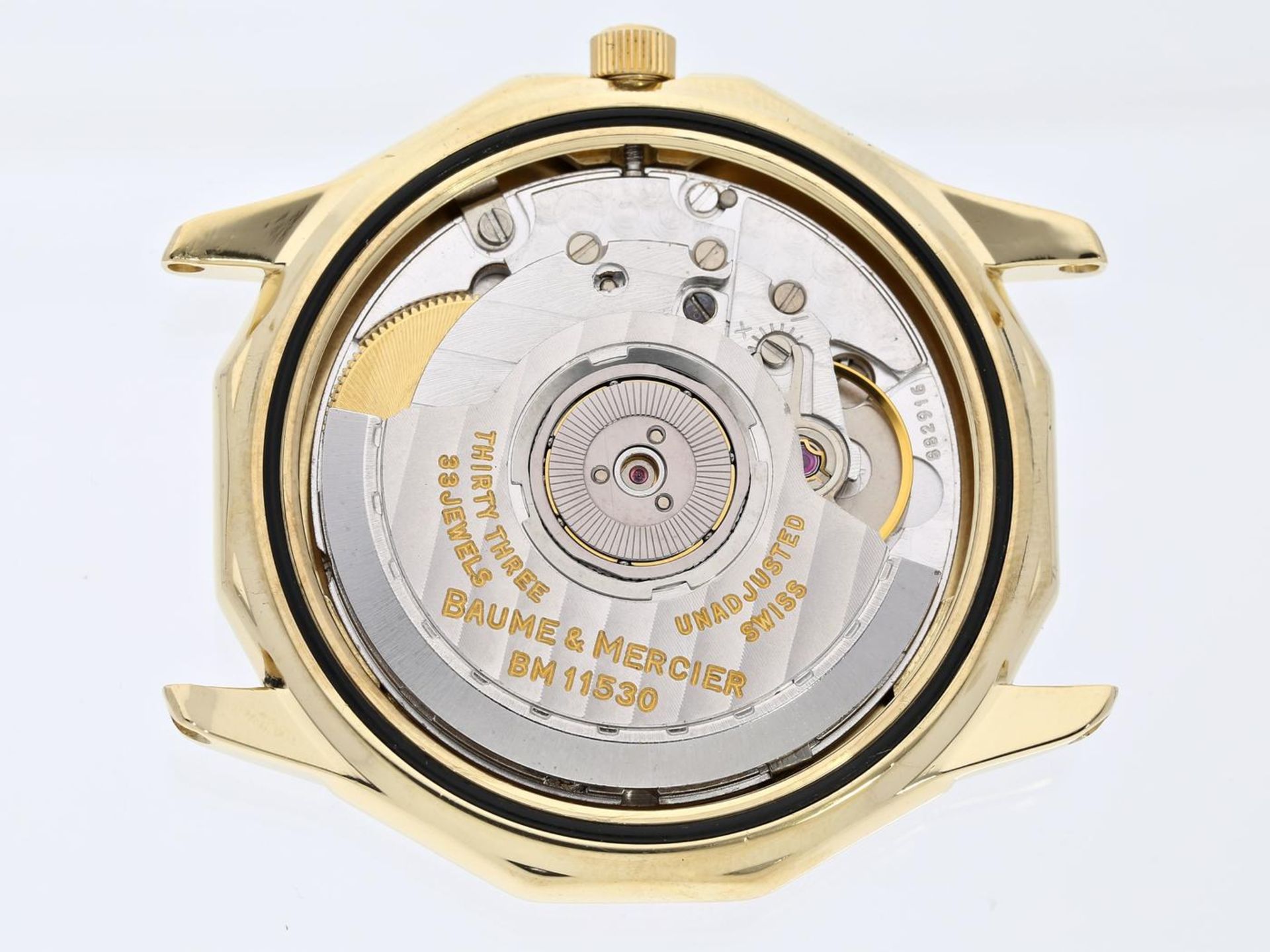 Armbanduhr: sehr luxuriöse und limitierte 18K Gold Herrenuhr mit Vollkalender, Baume & Mercier " - Image 2 of 4