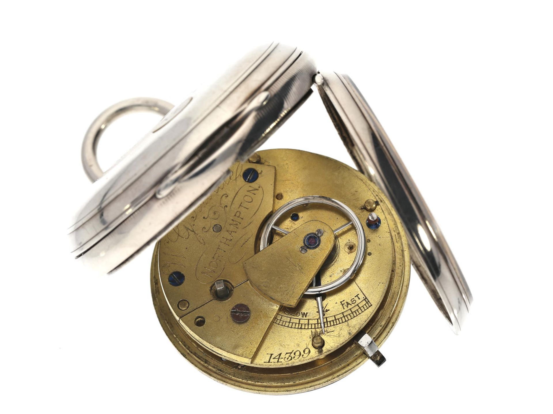 Taschenuhr: englische Herrenuhr mit Hallmarks 1882, signiert W.G.Bartley, Northampton Ca. Ø48mm, ca. - Bild 2 aus 3