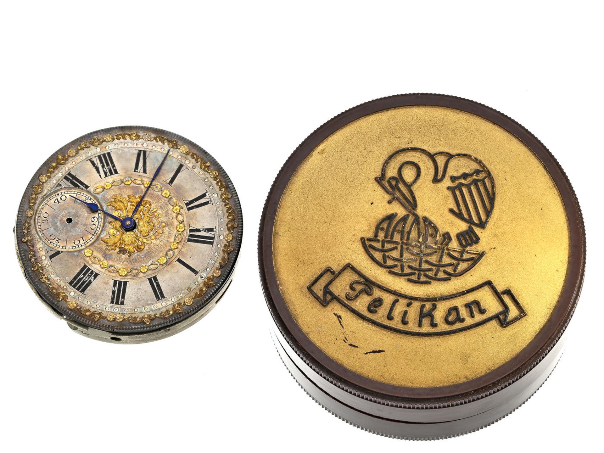Taschenuhr: hochwertiges Taschenuhrwerk, Ankerchronometer, Charles Henri Grosclaude & Fils, Fleurier