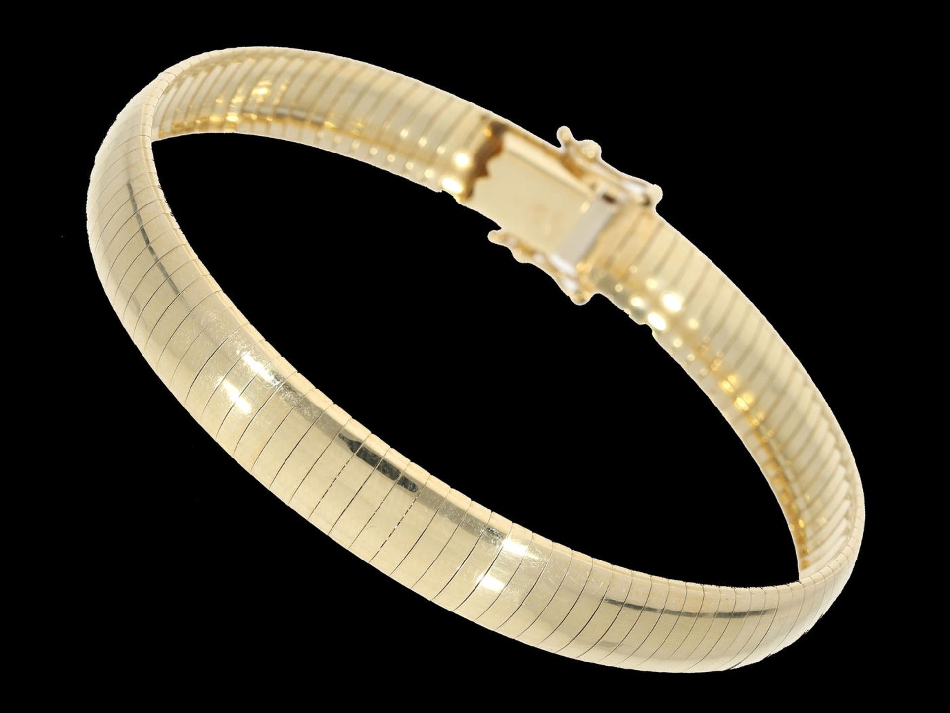 Armband: vintage Armband aus 14K Gold Ca. 19,5cm lang, ca. 8mm breit, ca. 17,2g, 14K Gold,
