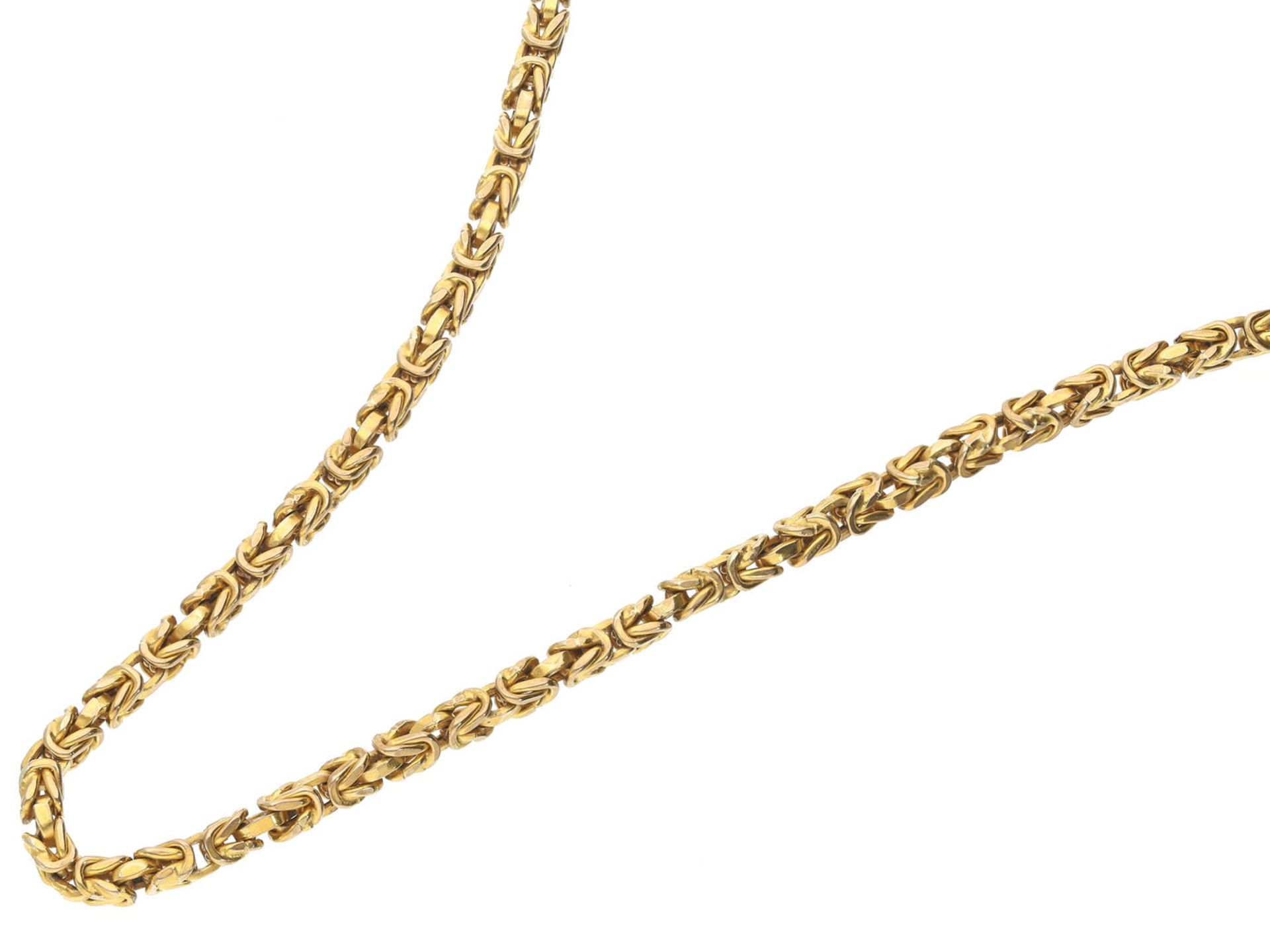 Kette/Collier: massive Königskette, ungetragen Ca. 85cm lang, ca. 3mm stark, ca.31,5g, 8K Gold,