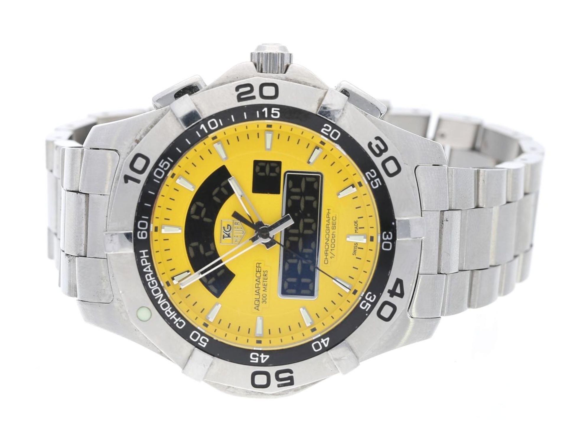 Armbanduhr: TAG Heuer Chronograph, Taucheruhr "Aquaracer Chronotimer 300M", Referenz-Nr. CAF1011 Ca.