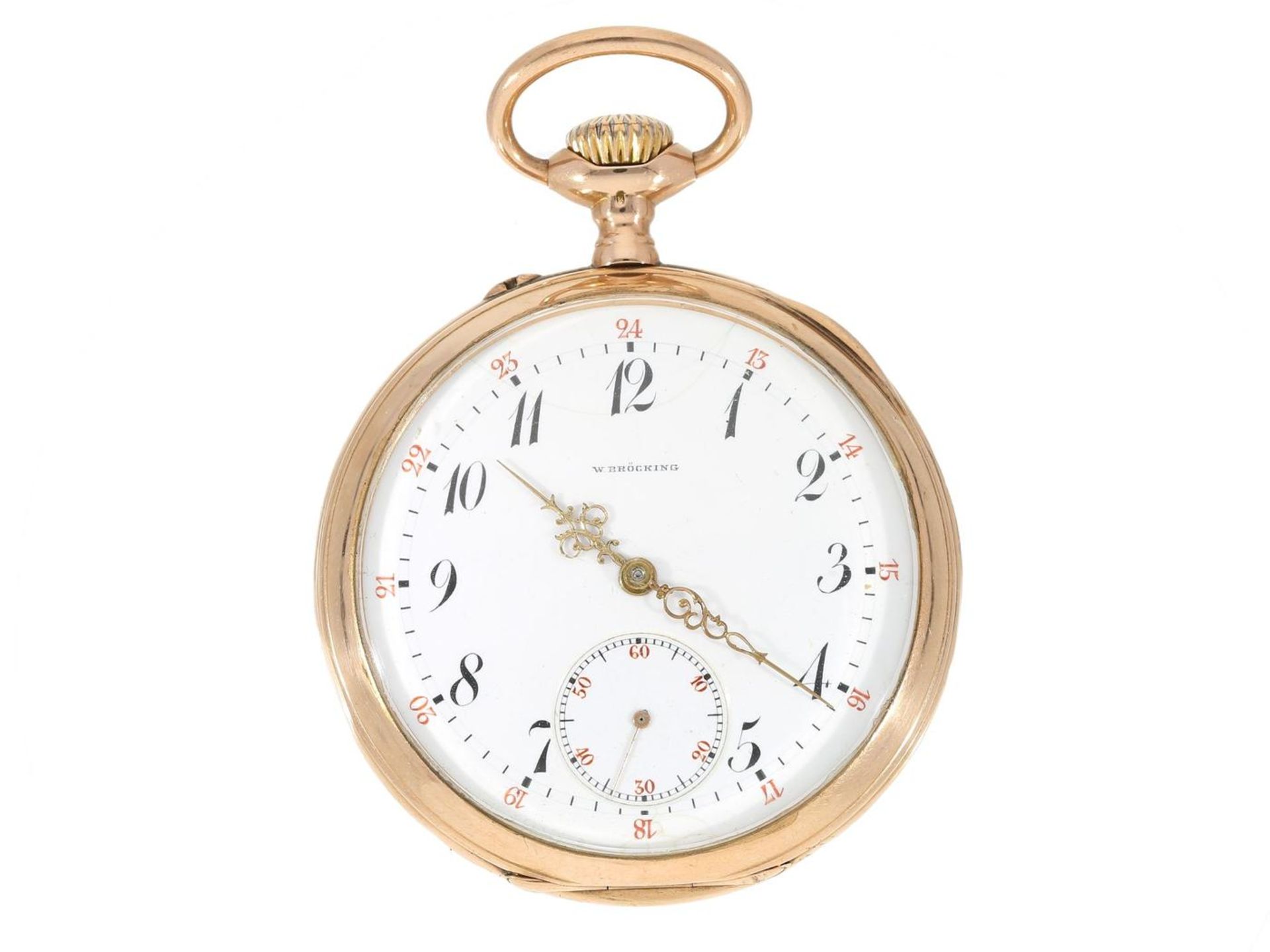 Taschenuhr: hochwertige Herrentaschenuhr, Ankerchronometer Vacheron & Constantin, geliefert an