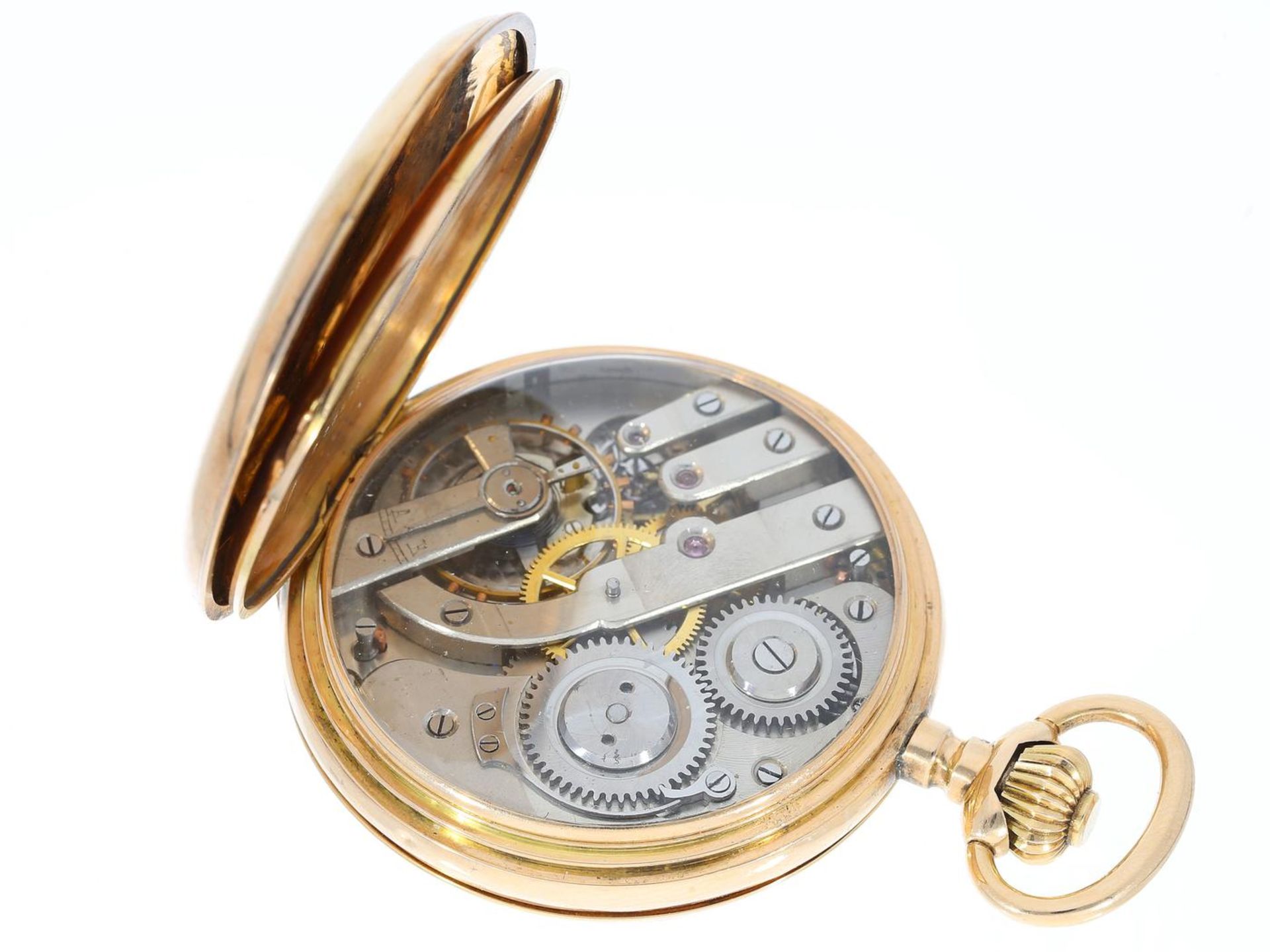 Taschenuhr: Schweizer Ankerchronometer für den russischen Markt, Qualitè Bouttè No.222578, mglw. - Bild 3 aus 3