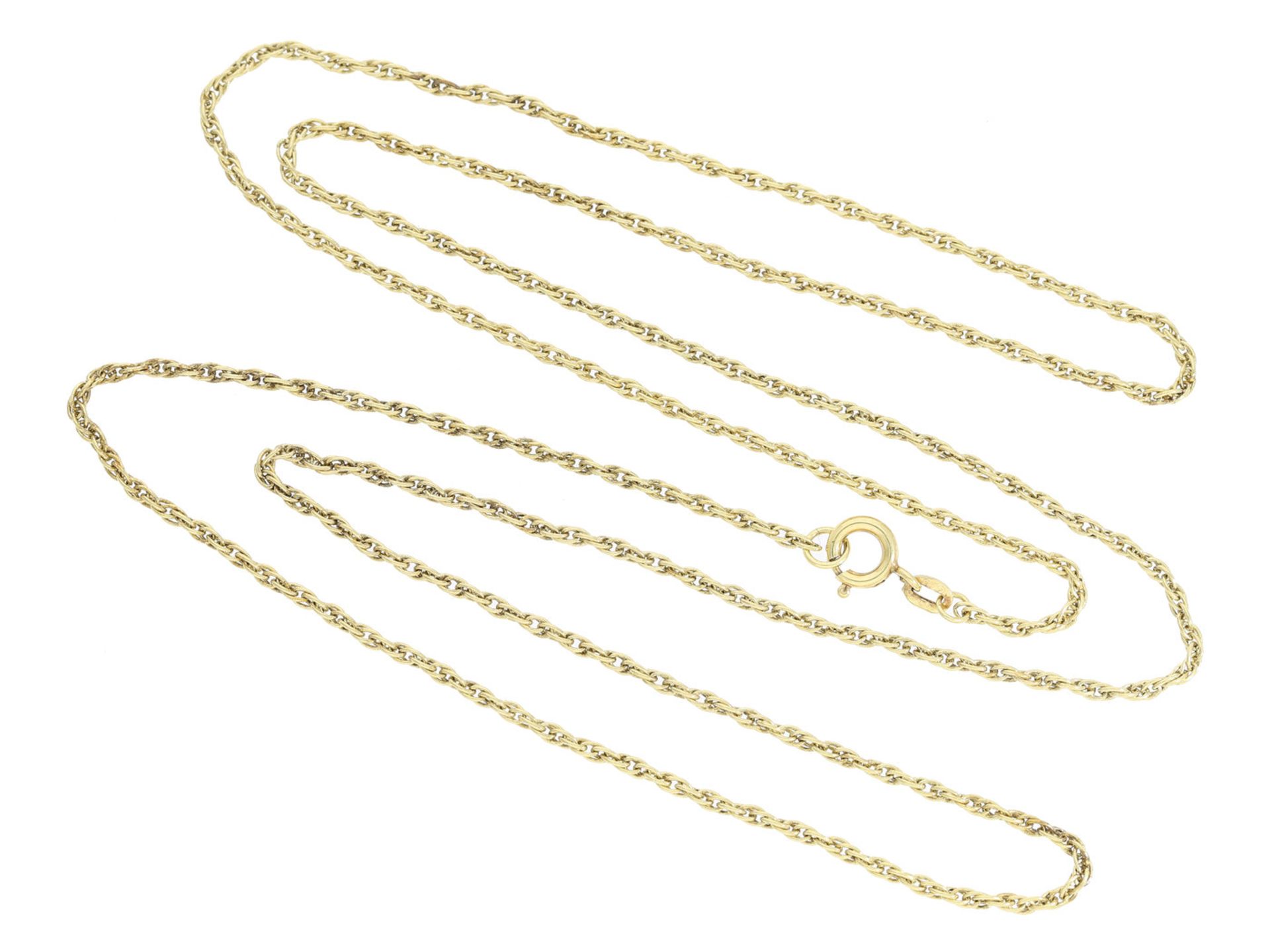 Kette/Collier: sehr feine Goldkette, neuwertig und ungetragenCa. 70cm lang, ca. 6,5g, 14K