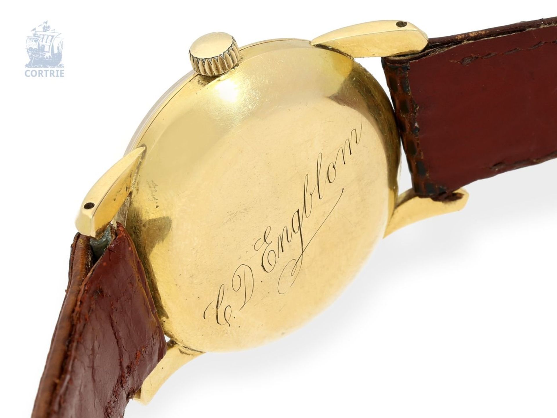 Armbanduhr: seltene vintage Herrenuhr, IWC Automatic Monocoque mit ungewöhnlichen Bandanstößen, - Bild 2 aus 2