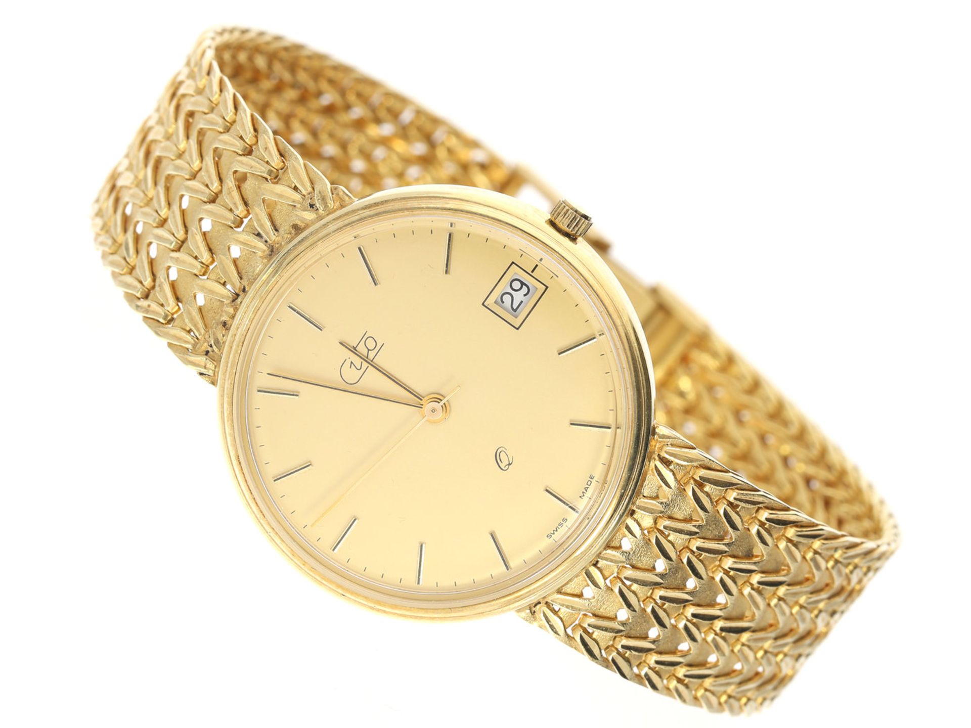 Armbanduhr: goldene vintage Herrenuhr der Marke "Cito" ungetragen, new-old-stockCa. 20cm lang, ca.