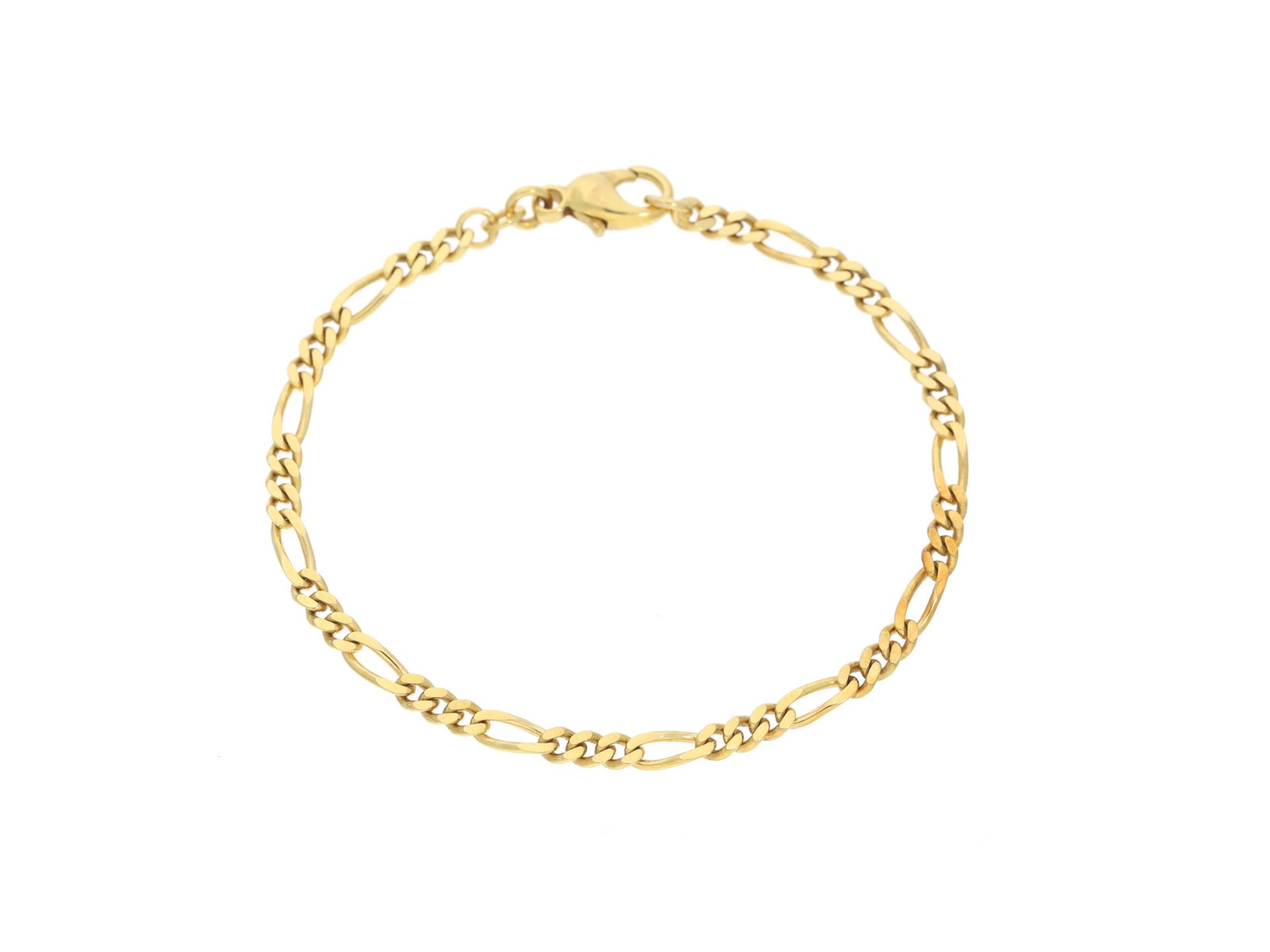 Armband: ungetragenes GoldarmbandCa.18,5cm lang, ca. 5,4g, 8K Gelbgold, ca. 3,5mm breit,