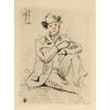 Paul Cézanne 1839 Aix-en-Provence - 1906 Aix-en-Provence - Armand Guillamin au pendu - Radierung/