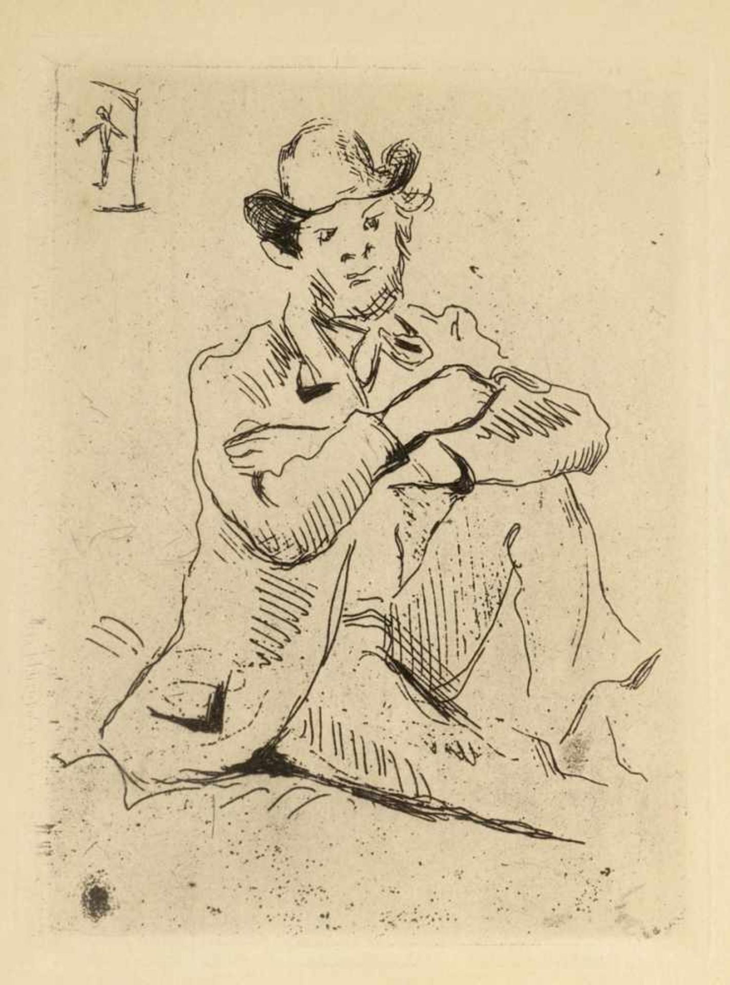 Paul Cézanne 1839 Aix-en-Provence - 1906 Aix-en-Provence - Armand Guillamin au pendu - Radierung/