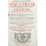 Andreas Reyher - "Theatrum Latino-Germanico-Graecum sive Lexicon... " - Leipzig und Frankfurt,