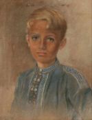 Antonie Kaulbach 1875 Hannover - 1958 Hannover - Bildnis eines Jungen - Pastellkreiden/Papier. 47,