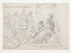 Künstler des 19. Jahrhunderts - Alexander der Große und Königin Stateira nach der Schlacht von Issos