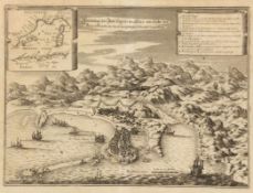 Matthäus Merian 1593 Basel - 1650 Schwalbach - "Abbildung der Statt Gigeri in affrica..." -