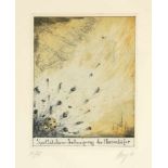 Maurilio Minuzzi 1939 Venedig - "Der fröhliche Pilz" - Radierung/Papier. 19/40. 35,3 x 23 cm, 53,5 x