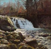 Hans Klatt 1876 Hammerstein - 1936 München - Königsseeachefall im November - Öl/Lwd. 68 x 72 cm.