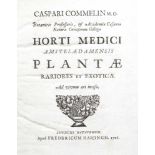 Caspar Commelin - "Horti Medici Amstelaedamensis Plantae Rariores et Exoticae" - Leiden, Haringh